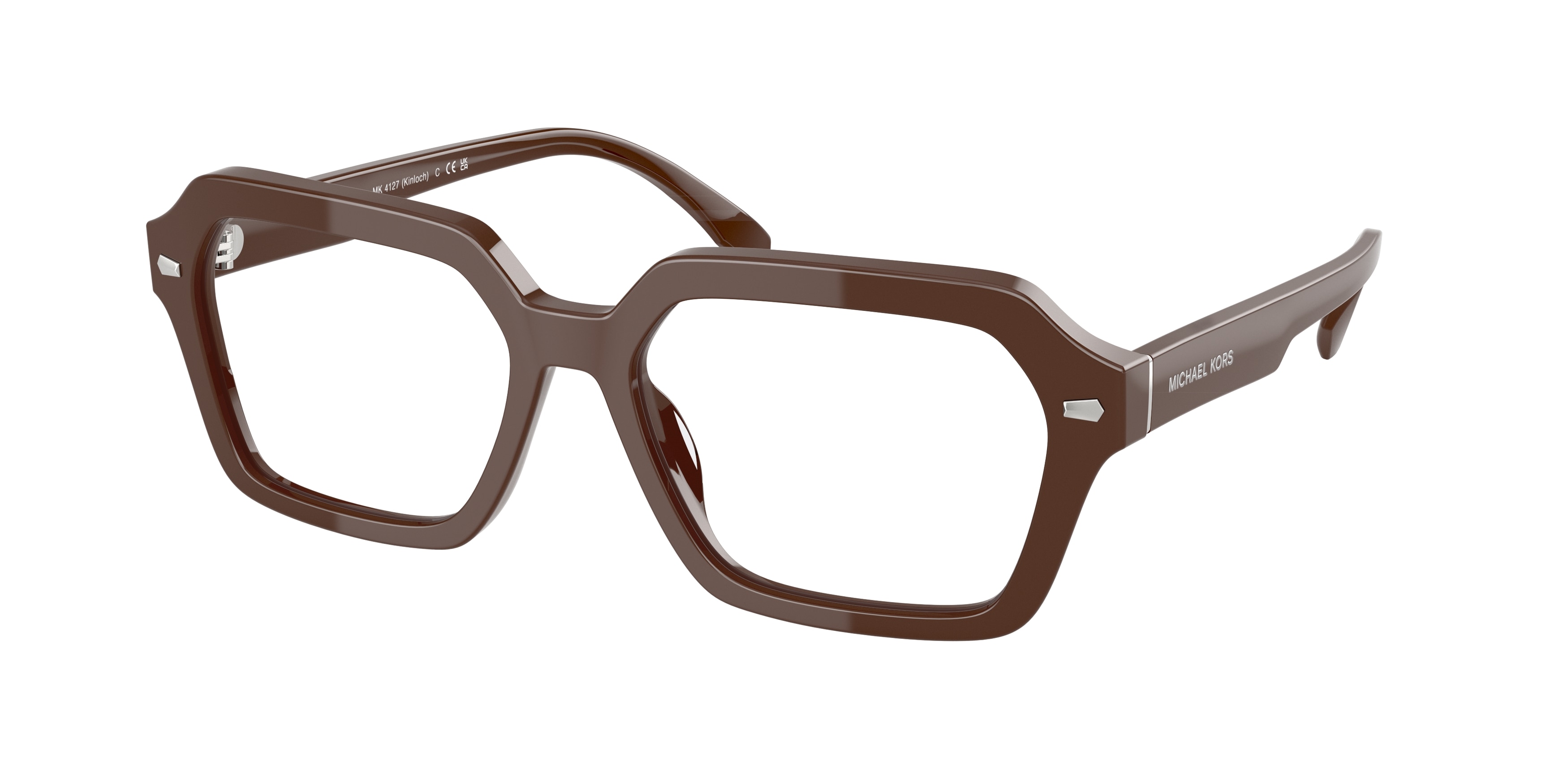 Michael Kors Man MK4127 KINLOCH 4007 Vista frames Acetate Brown Transparent Squared Normal-image